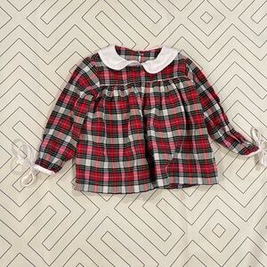 Charlotte Proper Holiday Plaid Blouse